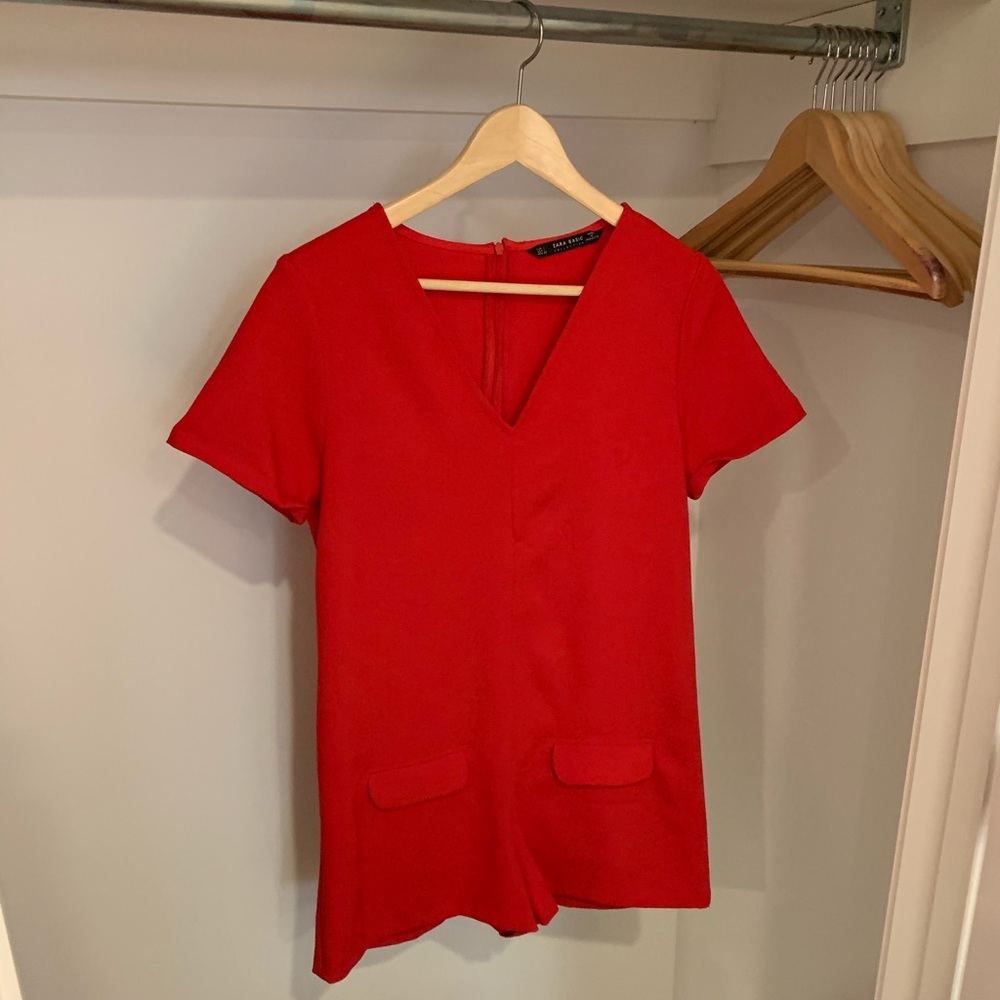 Red Romper from Zara